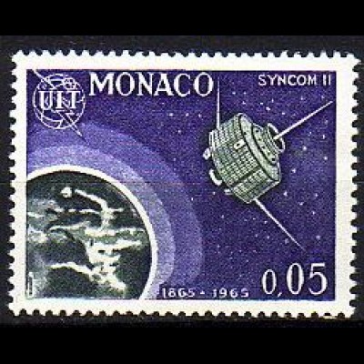 Monaco Mi.Nr. 798 ITU, Satellit Syncom II, Erdkugel (0,05)
