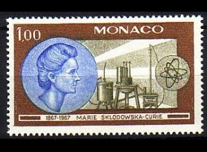 Monaco Mi.Nr. 874 100. Geb. Marie Curie, Chemikerin und Physikerin (1,00)