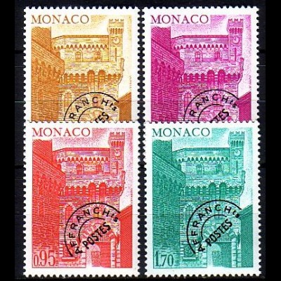 Monaco Mi.Nr. 1232-35 Freim. Uhrturm (4 Werte)