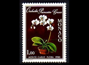 Monaco Mi.Nr. 1393 Int. Blumenschau, Orchidee Fürstin Gracia (1,00)