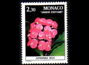 Monaco Mi.Nr. 1508 Exotische Pflanzen, Euphorbia milii (2,30)