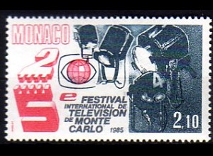 Monaco Mi.Nr. 1662 Int. Fernsehfilm Festival, Scheinwerfer (2,10)