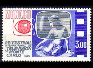 Monaco Mi.Nr. 1663 Int. Fernsehfilm Festival, Bildschirm, Filmpreis (3,00)