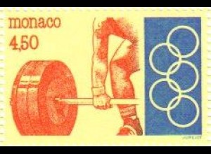 Monaco Mi.Nr. 2147 Olympia, Gewichtheben (4,50)