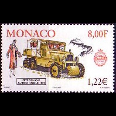 Monaco Mi.Nr. 2530 Citroen C4F Autochenille (1929) (8,00/1,22)