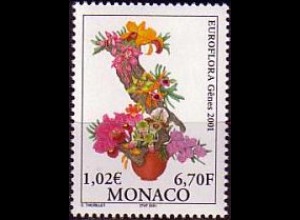 Monaco Mi.Nr. 2549 Europäische Gartenschau, Orchideen (6,70/1,02)
