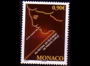Monaco Mi.Nr. 2650 43. Internationales Fersehfestival Monte Carlo (0,90)