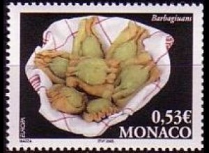 Monaco Mi.Nr. 2746 Europa 2005, Gastronomie, Teigtaschen mit Füllung (0,53)