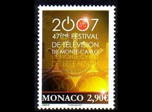 Monaco Mi.Nr. 2855 Int. Fernsehfestival Monte Carlo (2,90)