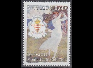 Monaco Mi.Nr. 3049 100 Jahre Golfklub von Monte Carlo (0,60)