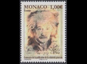 Monaco Mi.Nr. 3262 Albert Einstein Veröff.d.allgemein.Relativitätstheorie (1,00)