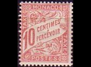 Monaco Mi.Nr. P 3 Ziffernzeichnung, rot (10)