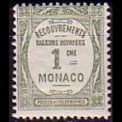 Monaco Mi.Nr. P 21 Postauftragsmarken, Ziffernzeichnung (1)