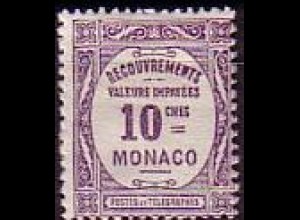 Monaco Mi.Nr. P 22 Postauftragsmarken, Ziffernzeichnung (10)