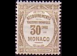 Monaco Mi.Nr. P 23 Postauftragsmarken, Ziffernzeichnung (30)