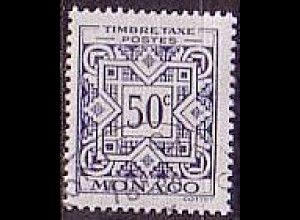 Monaco Mi.Nr. P 31 Wertziffern und Ornamente (50)