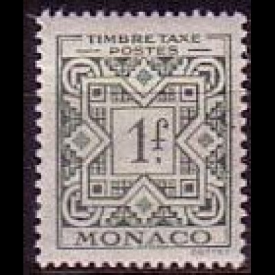 Monaco Mi.Nr. P 32 Wertziffern und Ornamente (1)