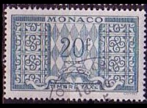 Monaco Mi.Nr. P 38 Wertziffern und Ornamente (20)