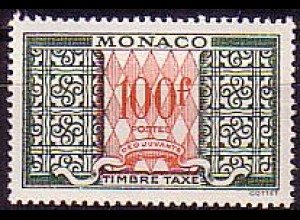 Monaco Mi.Nr. P 58 Wertziffern und Ornamente (100)