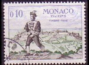 Monaco Mi.Nr. P 62 Postbeförderung, Bewaffnetter Bote (0,10)