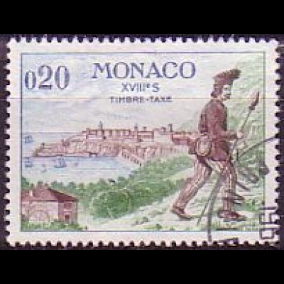 Monaco Mi.Nr. P 63 Postbeförderung, Postbote zu Fuß (0,20)