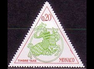 Monaco Mi.Nr. P 70 Fürstliches Siegel, Ritter, Landeswappen (0,20)
