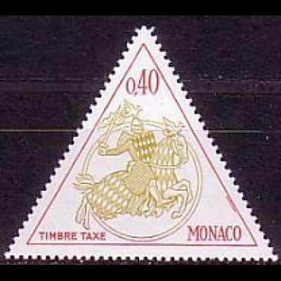 Monaco Mi.Nr. P 72 Fürstliches Siegel, Ritter, Landeswappen (0,40)