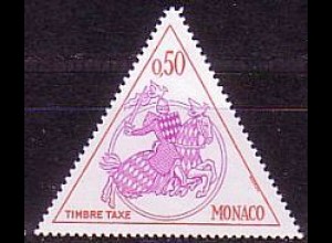 Monaco Mi.Nr. P 73 Fürstliches Siegel, Ritter, Landeswappen (0,50)