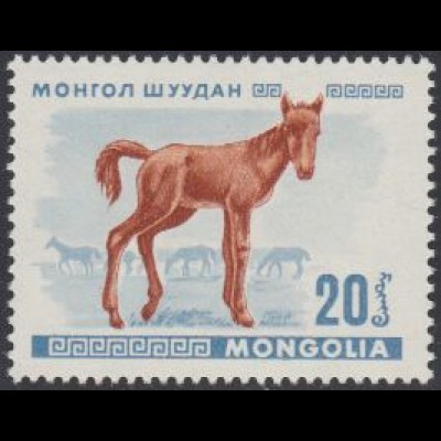 Mongolei Mi.Nr. 485 Jungtiere, Fohlen (20)