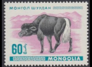 Mongolei Mi.Nr. 487 Jungtiere, Yak-Kalb (60)