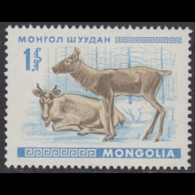 Mongolei Mi.Nr. 489 Jungtiere, Rentiere (1)