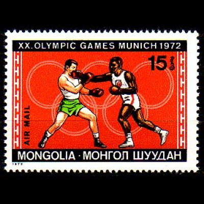 Mongolei Mi.Nr. 703 Olympia 1972 München, Boxen (15)