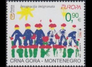 Montenegro Mi.Nr. 126 Europa 06, Integration, Menschenkette (0,90)