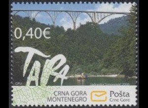 Montenegro Mi.Nr. 134 Naturschutz, Schutzgebiet Tara.Schlucht (0,40)