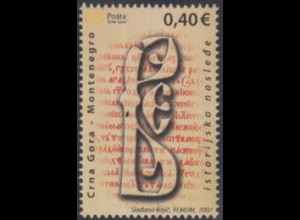Montenegro Mi.Nr. 145 Freim. Histor.Buchstaben (0,40)