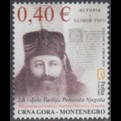 Montenegro Mi.Nr. 214 Vasilije Petrovic-Njegos, Fürstbischof (0,40)