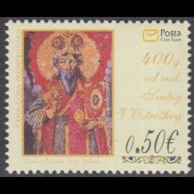 Montenegro Mi.Nr. 237 Hl.Basilius von Ostrog, orthod.Bischof (0,50)