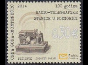 Montenegro Mi.Nr. 355 Telegraphenstation Podgorica, Funktelegraph (0,30)