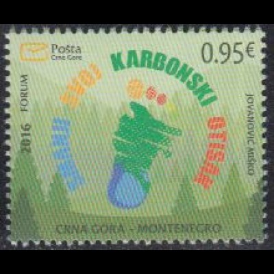 Montenegro Mi.Nr. 386 CO2-Fußabdruck (0,95)