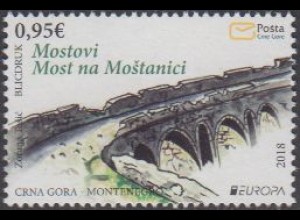 Montenegro MiNr. 419 Europa 18, Brücken, Brücke über Mostanica (0,95)
