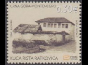 Montenegro MiNr. 422 Historisches Erbe, Haus von Risto Ratkovic (0,30)