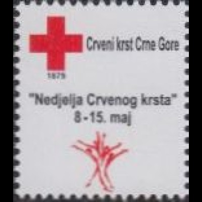 Montenegro Zwangszuschlagsm.Mi.Nr. 4 Woche des Roten Kreuzes (-)