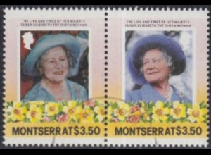 Montserrat Mi.Nr. 582-83 85.Geb.Königinmutter Elisabeth (Paar)