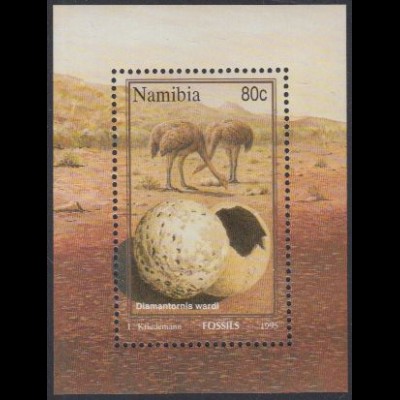 Namibia Mi.Nr. Block 22 Fossilien, Diamantornis wardi