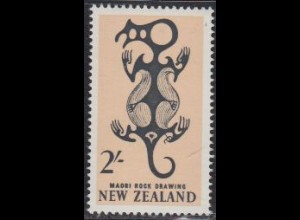 Neuseeland Mi.Nr. 407 Freim. Felsmalerei, eidechsenähnlich (2)
