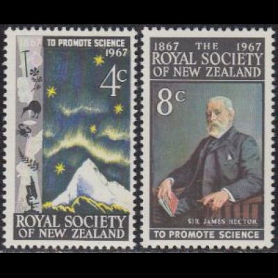 Neuseeland Mi.Nr. 478-79 100J. Royal Society of New Zealand (2 Werte)