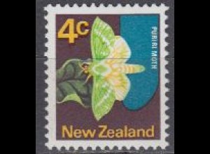 Neuseeland Mi.Nr. 522Z Freim. Puriri-Nachtfalter (4)