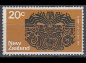 Neuseeland Mi.Nr. 531Z Freim. Maori-Tätowierung (20)