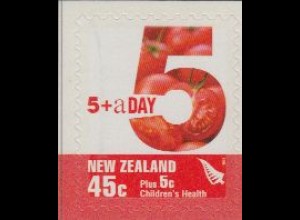 Neuseeland Mi.Nr. 2359 Gesundheit der Kinder, Tomaten, skl. (45+5)