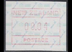 Neuseeland Mi.Nr. ATM 2 (00.04) Landkarte, Postemblem, Flagge 